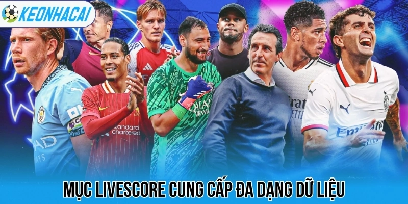Livescore – Trực Tuyến Bóng Đá 247 Chi Tiết Và Chính Xác 59 Mục livescore cung cấp đa dạng dữ liệu